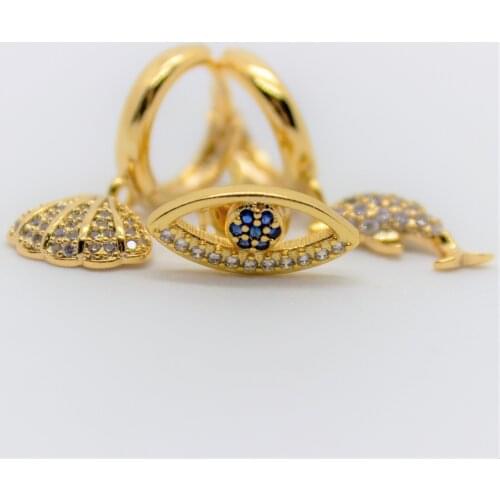 Gold Plated Sea Breeze Earrings Set