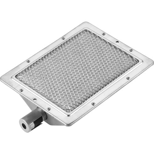 BBQ Grill Stove Heater Burner Replacement Parts 8.66"x 6.69" （220x170mm） Infrared Heating Flame Ceramic Burner Head