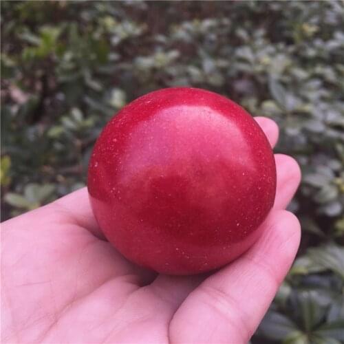 Natural Red Jade Crystal Sphere Ball Stone Gemstone Great for Meditation Home Decoration Chakra Reiki Stone