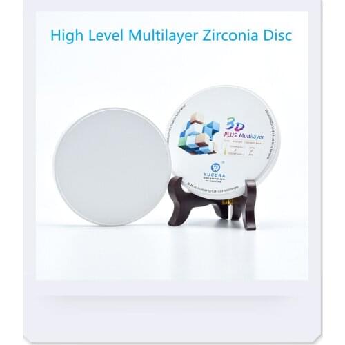 Cost-effective Color 20mm 3D Multilayer Zirconia Dental Block Open system For Full Contour Crown