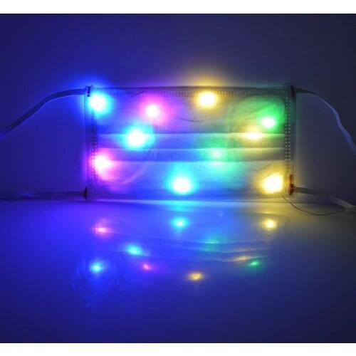 New LED Anti Dust Mask Luminous Dance Bar DJ Music Party Halloween Running Riding Cycling Masks