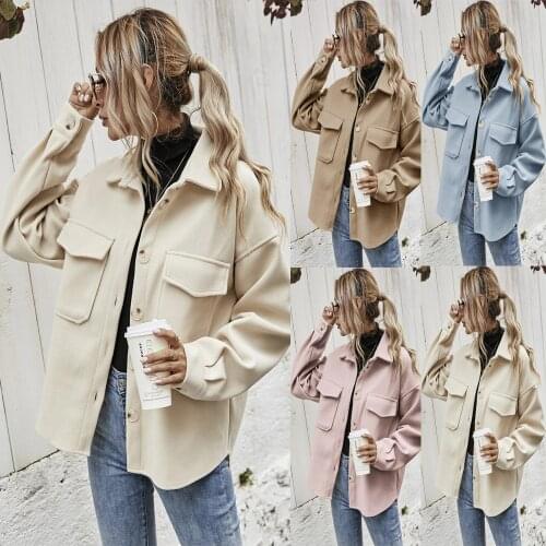 New Winter Coat Womens Oversize Fashion Cashmere Wool Coats Outerwear Female Short Thickening Warm Woolen Overcoat Women Trench