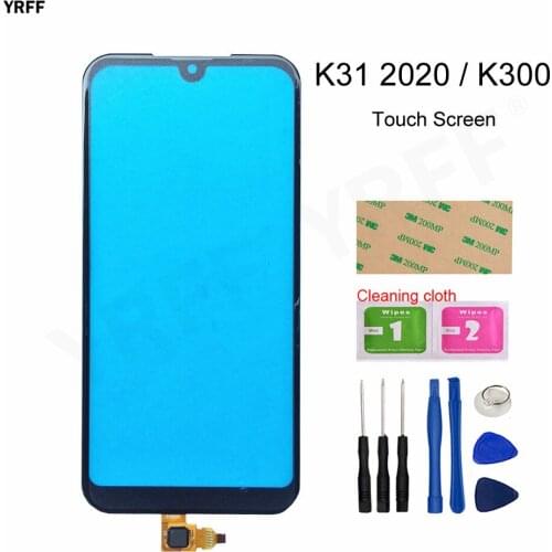 For LG K31 Phone Front Glass Lens PanelScreen For LG K31 2020 K300 Touch Screen Digitizer Panel Repair Parts
