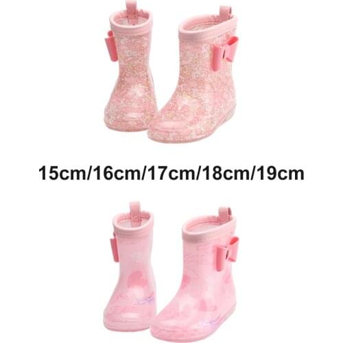PVC Waterproof Rain Boot Breathable Durable Easy-on for Boys Girl Unisex