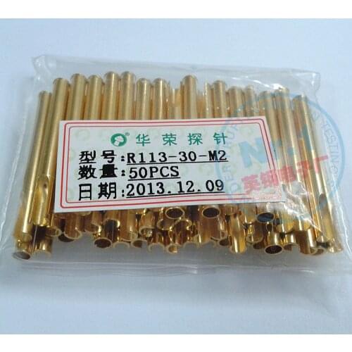 R113-30-M2 Threaded Probe Sleeve HRS120 Needle Sleeve 3.0MM High Current Test Needle Tube Huarong Needle Sleeve