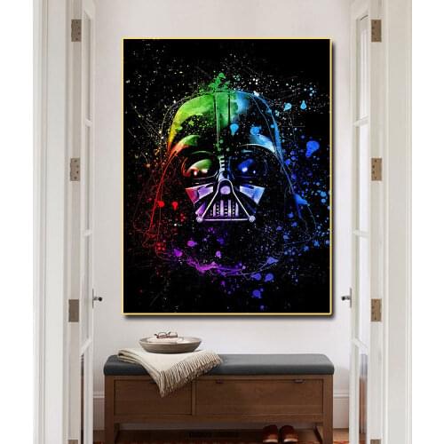 Modern Watercolor Art Star Wars Printings on Canvas Movie Posters Cuadros Wall Picture for Kids Bedroom Home Decoration No Frame