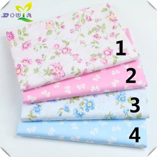 Fresh garden cloth cotton pajamas dress Home Furnishing fabric small Suihua printing cotton handmade cloth