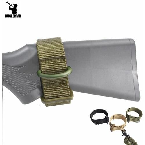 Bugleman Tactical ButtStock Sling Adapter Military Airsoft Rifle Stock Gun Strap Gun Rope Strapping Belt