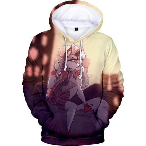 Helluva Boss Hoodie 3D Sweatshirt Men women 3D Cool Fashion Streetwear Harajuku Hoodies Full Casual Men Women Hoodies Children