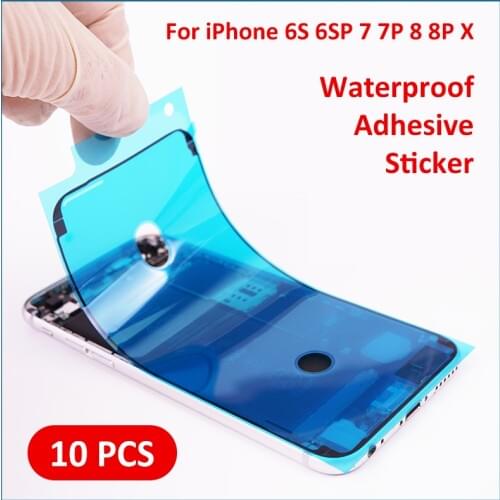 10/PCS Waterproof Adhesive Sticker for iPhone 6S Plus 7 8 Plus X 7P 8P LCD Screen Frame 3M Gule Tape Mobile Phone Repair Parts
