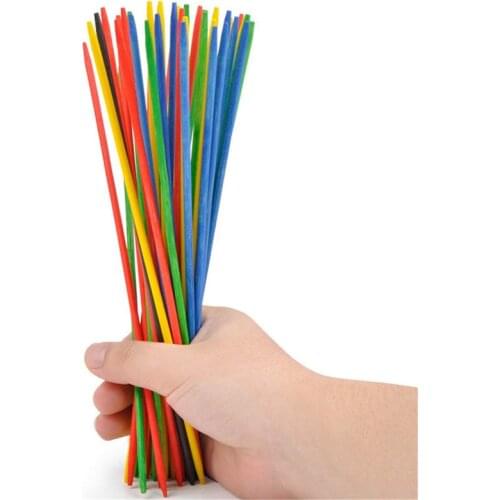 100Pcs/set Multicolor Pick-Up Sticks Game with Dice Classic Toy Desktop Party Game Toy Children Early Learning Educational Toy