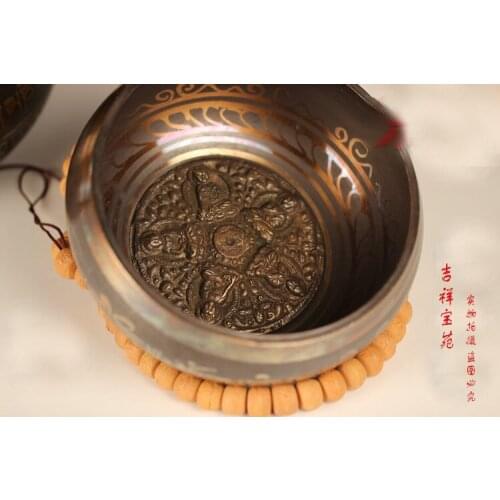 16 mm Bowl Tibetan Singing Yoga CHAKRA Meditation singing bowls Antique Garden Decoration Silver Brass++ free Hand Hammered