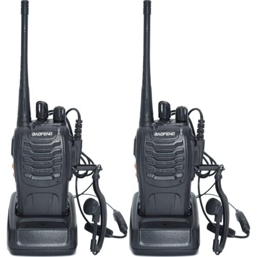 2pcs Walkie Talkie Radio BaoFeng BF-888S 5W Portable Ham CB Radio Two Way Handheld HF Transceiver Interphone bf-888s