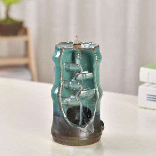 20pcs Incense Reflux Aroma Natural Agarwood Home Decoration Incense Burner Smoke Waterfall Back Flow Aromatherapy Incense Burner