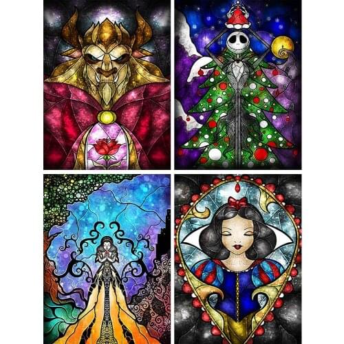 5D Diamond Painting Disney New Arrivals Cartoon Princess Set Role Abstraction Hobby Art DIY Full Drill Mosaic Home Decoration