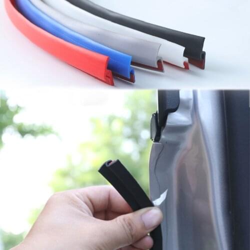 Anti-Collision Adhesive Rubber Edge H Type Sealing Strip Auto Door Windshield Sealant Protector Trunk Window seals Car Stickers