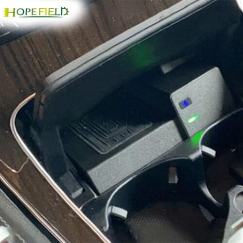 Car wireless charger for Mercedes Benz W205 C180 GLC C Class phone charging board for AMG C43 C63 fast charge case for iphone 11