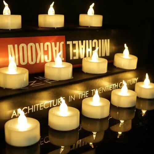 Flameless Candle Lamp Flickering Candle Light Candle Lamp Led Tea Light Durable Decorative For Home Hotel