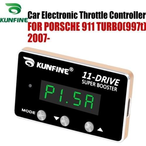 KUNFINE Car Electronic Throttle Controller Racing Accelerator Potent Booster For PORSCHE 911 TURBO(997t) 2007-After Tuning Part