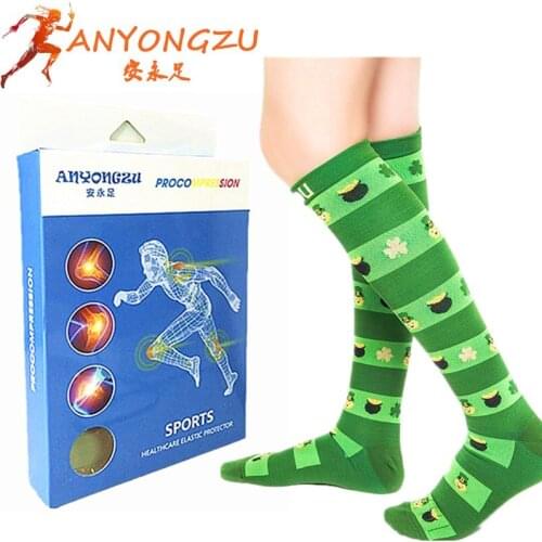 Men Women Sports Fitness Functional Gradient Compression High Quality Breathable Fabric Comfortable Pressure Stocking