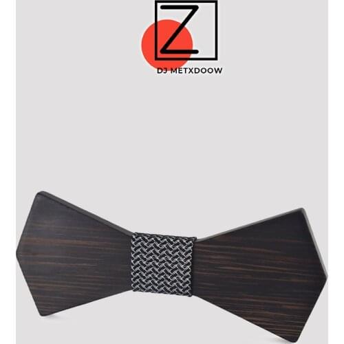 Noeud papillon men Handmade Hardwood Wooden Bow Tie Marriage krawatte Gravata Bow Ties For Men Butterfly Cravat Wood Bow Tie