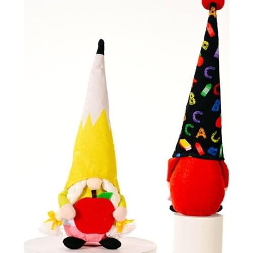 Rainbow Gnome Doll Creative Indoor Decoration Great Gift For Birthday Colorful Pencil Tip Faceless Doll Colorful Home Decor Gift