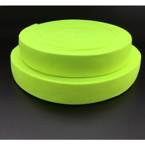 6 meters bright green elastic webbing 3cm 5cm outdoor sport wear clothing belt bar playing stretchy diy accessories