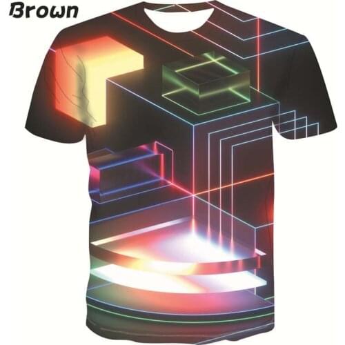 Summer Unisex Roupas Masculinas Realistic 3D Adult T-Shirt Fashion Round Neck Men And Women Casual Camiseta Hombre Short Sleeve