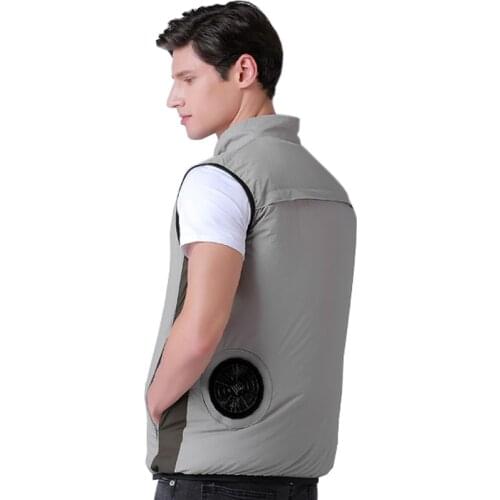 Summer Air Conditioning Clothes For Men Women Smart USB Cooling Fan Vest Jackets Outdoor Fishing Hiking Cooling Anti-UV Coat