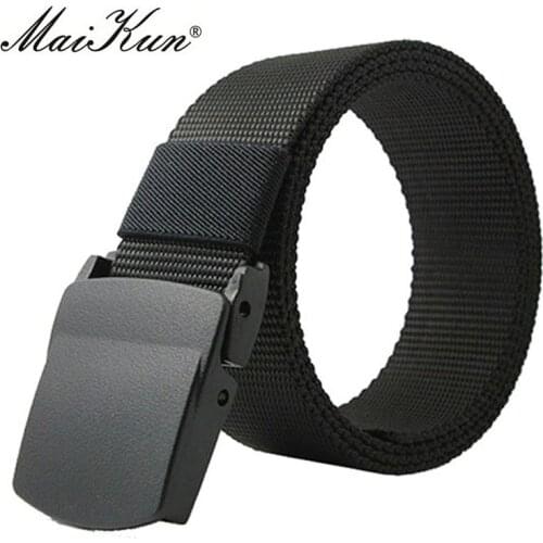 New Tactical Canvas Belts for Man Women Belt Casual Outdoors Canvas Belt Military Mens Belt with Plastic Buckle