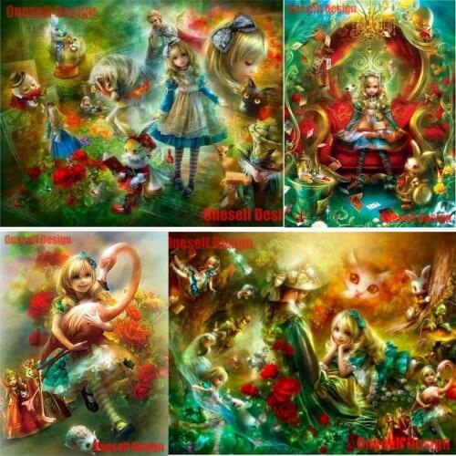 Cartoon girl 5d diamond embroidery full set lady 5d diamond painting full set girl Christmas decortion home