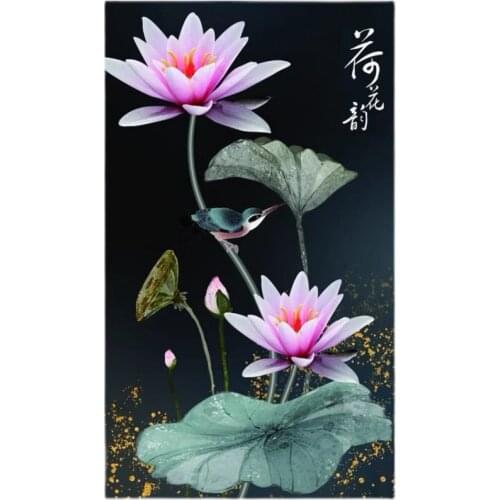 Cross stitch kits DIY New Chinese Style Cross stitch Sets Printed Patterns Home Decor Lotus New Arrival
