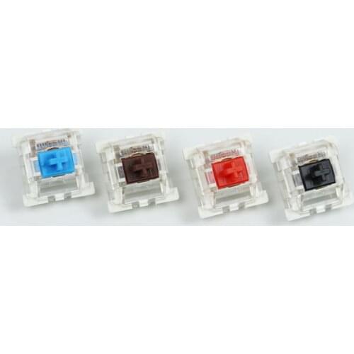 BSUN Switches Mechanical Keyboard Black Blue Brown Red Key Switch For CIY Sockets SMD 3pin Thin pins Compatible with MX switch