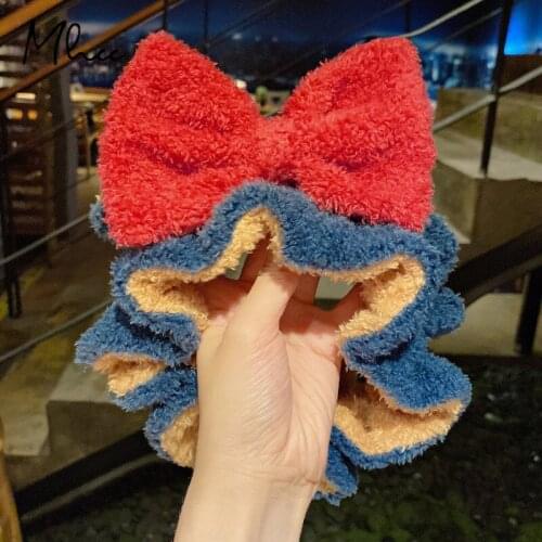 Cat Ears Hair Band 2021 Hot Sale Hair Band For Washing Face Fashion Soft Girls Hairband Cute Headband Plush Bow Hair Accessories