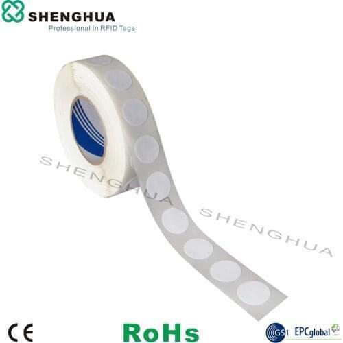 50pcs/pack ISO14443A 13.56mhz N tag203 NFC Coin Tag RFID HF Antenna For NFC Sticker for RFID Reader Smartphone