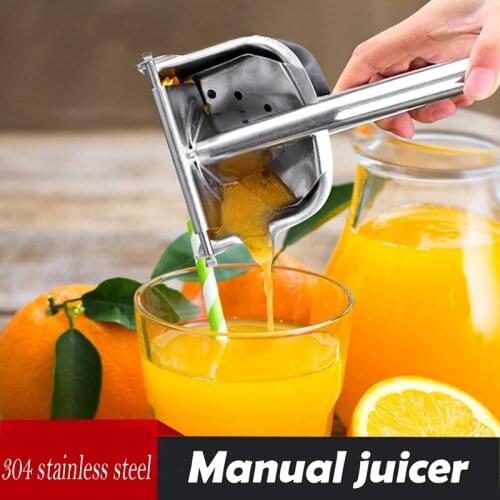 Handheld Manual Fruit Juicer Stainless Steel Detachable Citrus Lemon Orange Hand Squeezer Large Capacity for Kitchen GQ