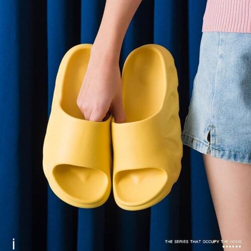 Unisex slippers cloud mute flip flop Bathroom Shower Slippers solid color Non-Slip Thick Sole Sandal Women Men flip flop