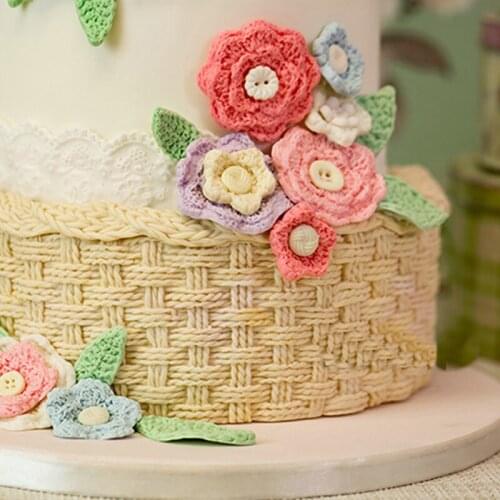 Rose Flower Leaves Fondant Cake Mold Decorating Tools Silicone Fondant Mold Sugarpaste Flower Paste Baking Mould