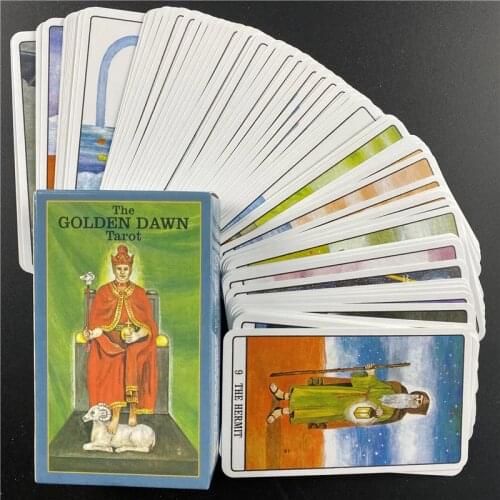 The Golden Dawn Tarot Cards Board Games for Family Party Playing Card Deck Divination Fate Table Game gifts