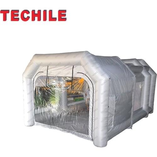Outdoor Inflatable Spray Booth Car Spray Paint Booth Inflatable Car Painting Cabin With 2 Free Air Blowers