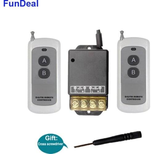 433MHz Universal High Power 30A Relay Wireless RF Remote Control Switch AC 110V 220V Water Pump Lighting Switch Remote Control