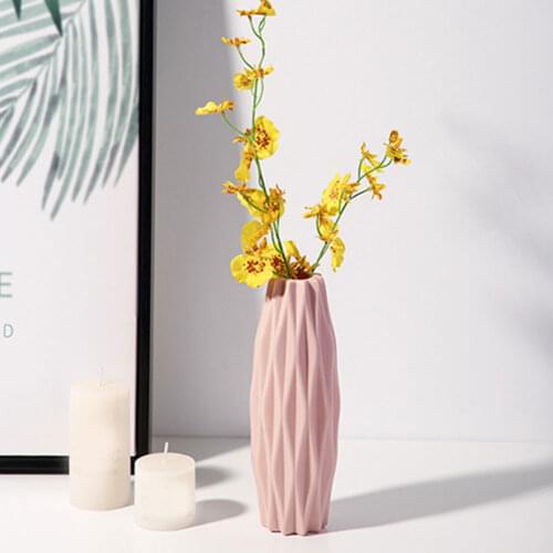 Flower Vase Flower Home Decoration Living Room Simple Plastic Is No Fragile Vase For Home Bedroom Decor Accessories Tools