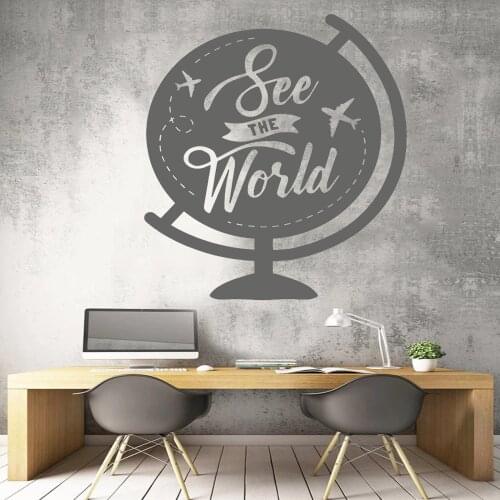 Fun world stickers decoration Removable Vinyl Mural Poster For Baby Kids Rooms Livingroom Decor Art Wallpaper Decals HY1888
