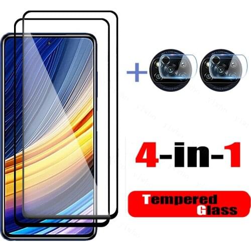 Screen Protector for Xiaomi Poco X3 Pro Nfc F3 M3 Pro 5g M2 C3 Tempered Glass for xaomi Xiami Poko X F M C 3 2 Camera Lens Film