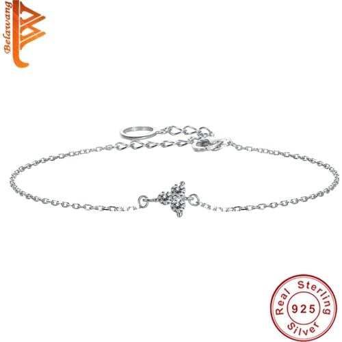 2020 New Lotus Bracelet Trendy Authentic 925 Sterling Silver Clear CZ Party Dating Jewelry Gift For Women