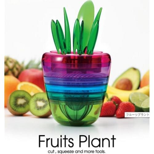 1PC Multifunction Fruit Cutter Kit Lemon Juicer Fruit Salad Dishes Sheath DIY Creative Kitchen Fruit Cutter Slicer Tools OK 0374