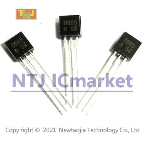 100 PCS 2SD965-R TO-92 2SD965 D965-R D965 Silicon NPN epitaxial planar type