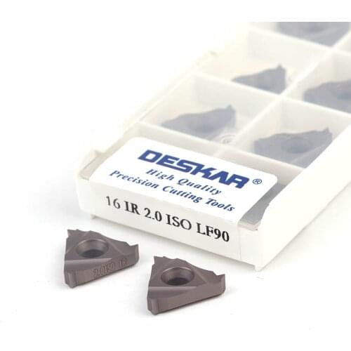 16ER/16IR 1.5/2.0 ISO LF90 CNC Lathe Thread Turning Tools Blade Carbide insert High Quality Efficient Cutting Ceramics Machining