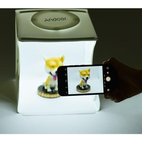 2 Panel LED Light Soft Box 6 Colors 40pcs Beads 6500K Mini Folding Lightbox Photography Studio Softbox Photo Background Kit