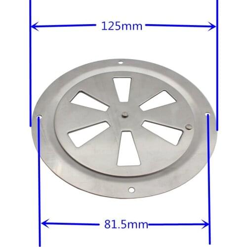 2PCS 316 Stainless Steel Cover Side Knob Louver Vent Marine Round Blower For Yacht Boat Sailing Rv Accessories Camping Car Parts